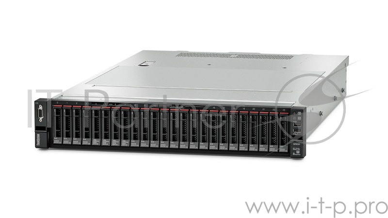 Серверная платформа Lenovo TCh ThinkSystem SR650 Rack 2U, Xeon Silver 4110 (8C 2.1GHz 11MB Cache/85W), 16GB/2Rx8/1.2V RDIMM, noHDD (up to 24), NoSR, noGbE,1x2,8m Juniper Cord, 1x750W p/s (up to 2), XCC Enterprise