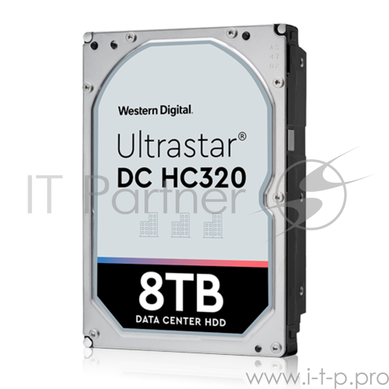 Жесткий диск для сервера WD/HGST Ultrastar 7K8 (3.5’’, 8TB, 256MB, 7200 RPM, SAS 12Gb/s, 512E SE), SKU: 0B36400