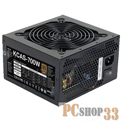 Блок питания Aerocool 700W RTL KCAS-700W {V2.3,700W, ATX (24+2x4+2x6 / 8пин), кабель питания EURO (1.5m)}