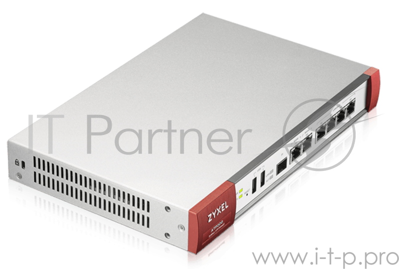 Маршрутизатор Zyxel ZyWALL ATP200, Rack, 3xWAN GE (2xRJ-45 и 1xSFP), 4xLAN/DMZ GE, 2xUSB3.0, AP Controller (2/18), бесшумный (без вентилятора), с поддержкой Sandbox и Botnet Filter, с подпиской Gold на 1 год (полны