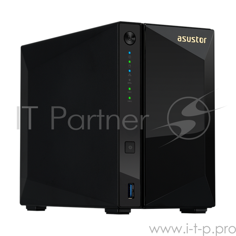 Сетевое хранилище ASUSTOR AS4002T 2-Bay NAS/CPU (2Core)/2Gb/noHDD,LFF(HDD,SSD) 90IX0151-BW3S10
