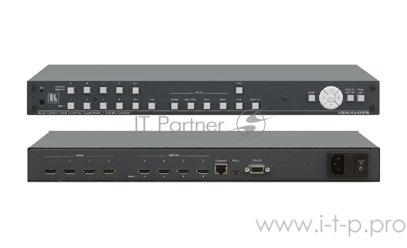 Матричный коммутатор Kramer VSM-4X4HFS 4x4 HDMI бесподрывный с масштабируемыми входами