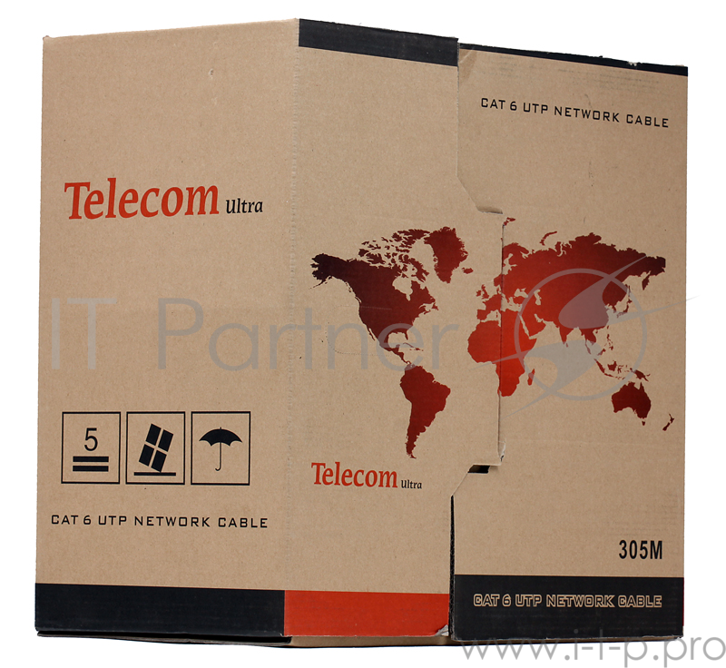 Кабель Telecom Кабель Ultra UTP кат.6 4 пары (305м) (0.57mm) TU634057(E)