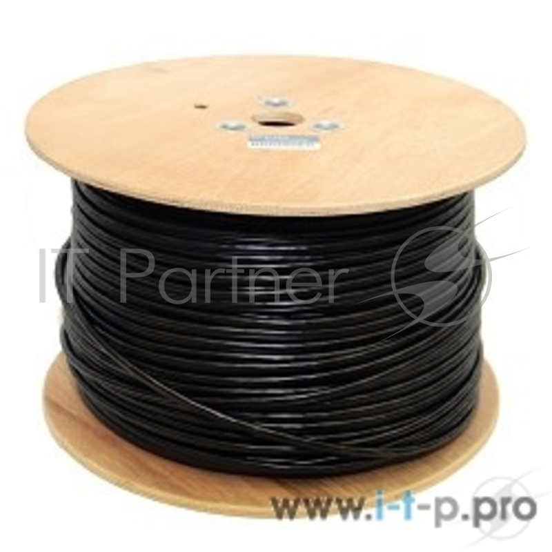 Кабель Telecom Кабель UTP кат. 5e 4 пары (305м) (0.5mm) CU внешний, черный UTP4-TC1000C5EN(P)-CU-OS