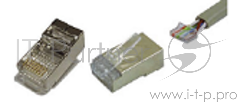 Разъём ITK RJ-45 UTP для кабеля кат.5Е, 8P8C(20 штук)