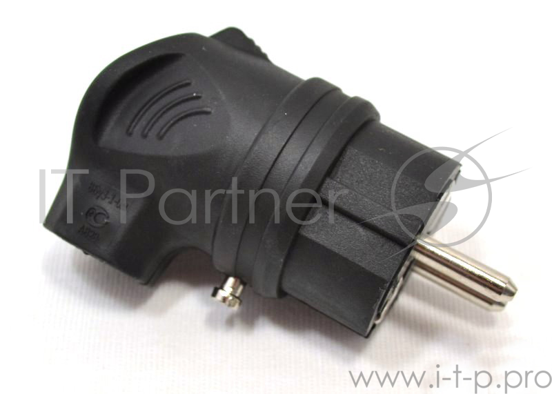 Вилка ИЭК ОМЕГА ВБу3-1-0м IP44 с боковым вводом каучук