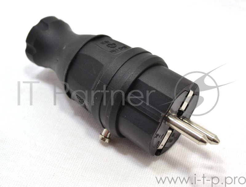 Вилка ИЭК ОМЕГА ВБп3-1-0м IP44 прямая каучук