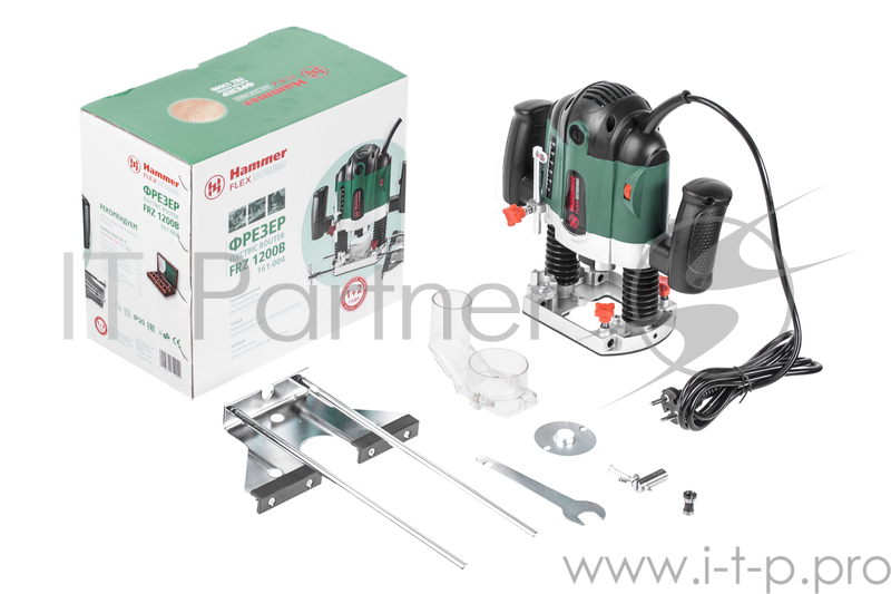 Фрезеры Hammer Flex FRZ1200B 251547 Фрезер {1200Вт, 30000об/мин, диам хвостовика 6/8мм, макс. ход 55 мм}