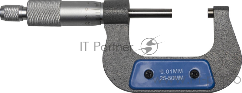Дальномер ЗУБР ЭКСПЕРТ 34480-50_z01 Микрометр { гладкий механический, МК 50, диапозон 25-50мм, шаг измерения 0,01мм }