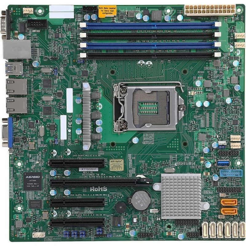 Материнская плата Серверная материнская плата C236 S1151 MATX MBD-X11SSM-F-O SUPERMICRO