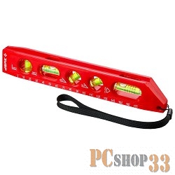 Уровень ЗУБР 3455_z01 суперкомпакт пластмассовый магнитный 5 ампул 230мм