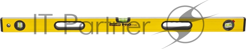 Уровень STAYER 3471-100_z01 PROFI PROSTABIL усилен, 3 ампулы (1 поворотная), ручки, 100 см