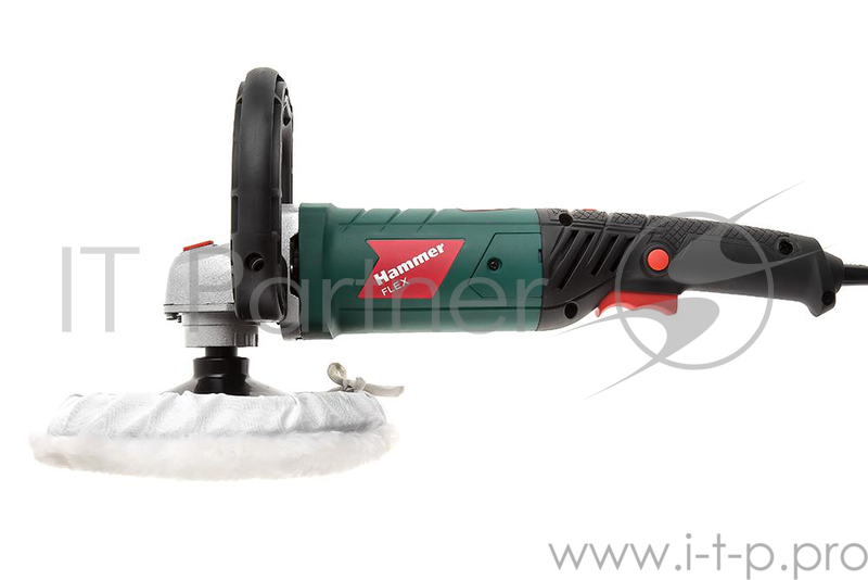 Машина шлифовальная угловая Hammer Flex USM1200P 1200Вт 600-3500об/мин тарелка 180мм, полировальная