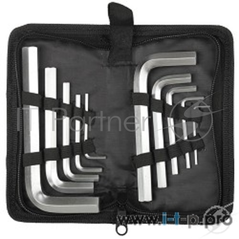 Ручной инструмент Набор STAYER Ключи MASTER (2740-H10_z01) имбусовые короткие, Cr-V, сатинированное покрытие, чехол, HEX 2-14мм, 10 пред