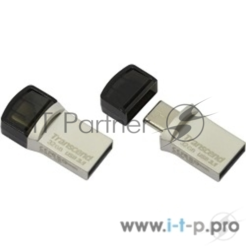 Носитель информации Transcend USB Drive 32Gb JetFlash 890 TS32GJF890S {USB 3.0/3.1 + Type-C}