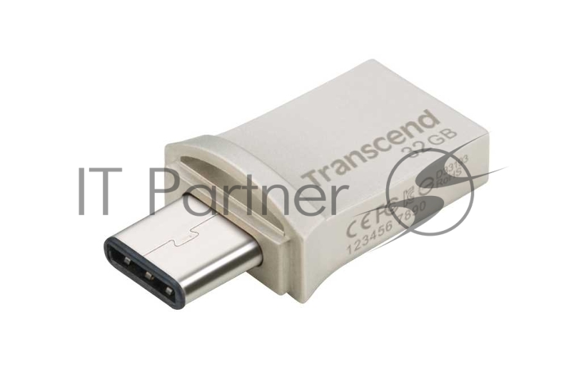 Носитель информации Transcend USB Drive 32Gb JetFlash 890 TS32GJF890S {USB 3.0/3.1 + Type-C}