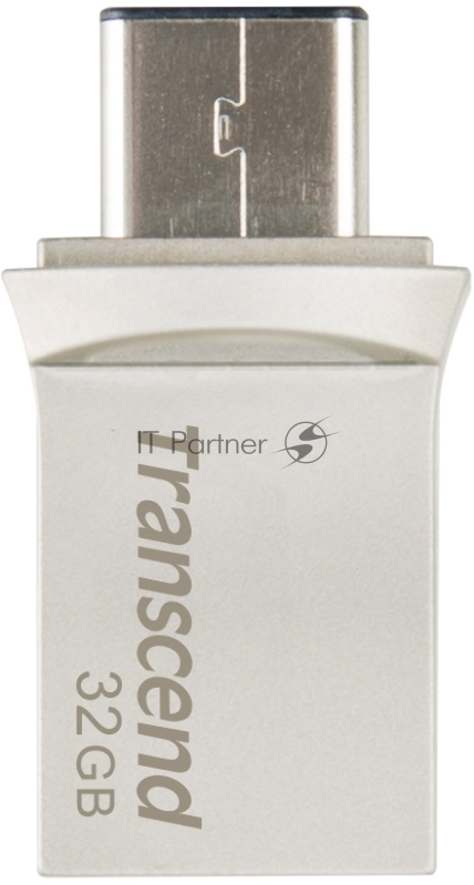Носитель информации Transcend USB Drive 32Gb JetFlash 890 TS32GJF890S {USB 3.0/3.1 + Type-C}