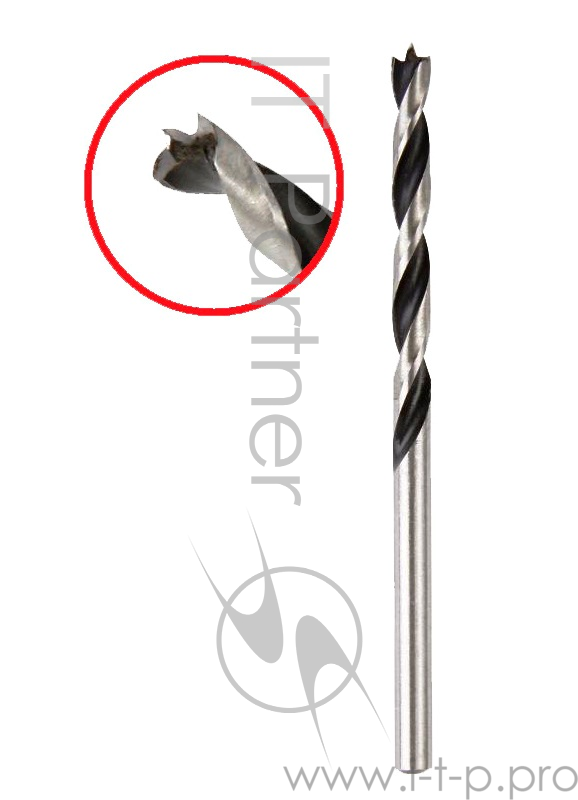 Сверло Hammerflex 202-201 DR WD WR 3,0мм*60/30мм (2pcs) дерево, цилиндрическое, 2шт.