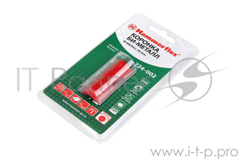 Коронка Hammer Flex 224-002 Bi METALL 20 мм