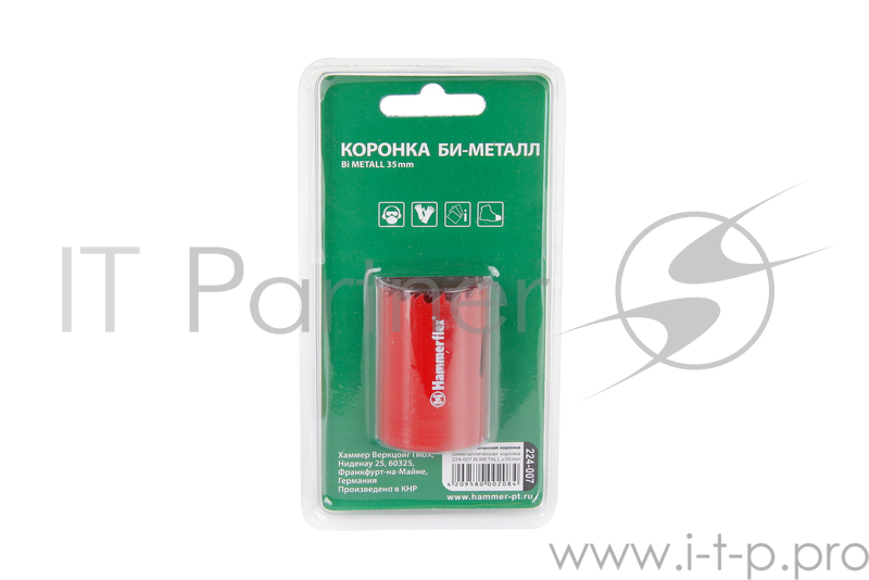 Коронка Hammer Flex 224-007 Bi METALL 35 мм