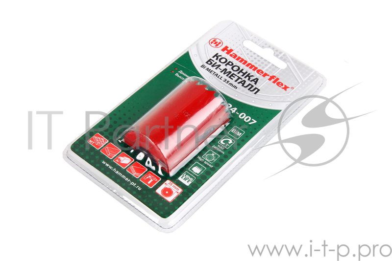 Коронка Hammer Flex 224-007 Bi METALL 35 мм