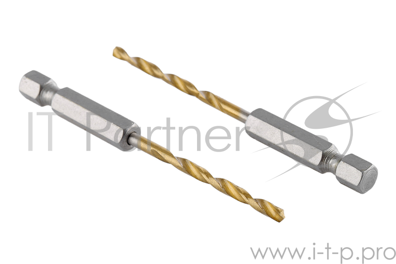 Сверло HAMMER Flex 202-803 DR MT 3,0мм*81 тип хвостовика - HEX, металл, HSS-4241, TIN, 2шт.