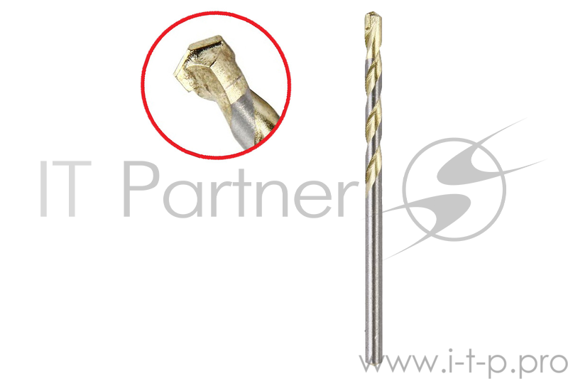 Сверло HAMMER Flex 202-301 DR CR 4,0мм*75/40мм камень, DIN8039, HRC