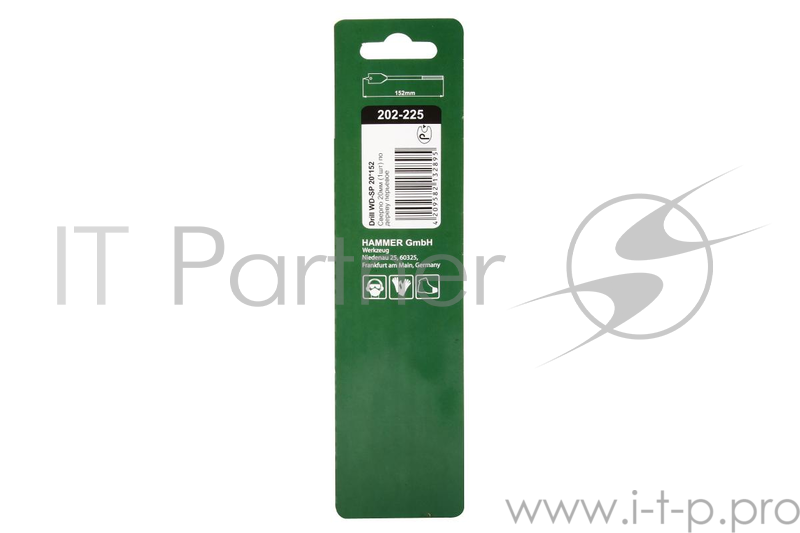Сверло HAMMER Flex 202-225 DR WD SP 20мм*152мм дерево, перовое