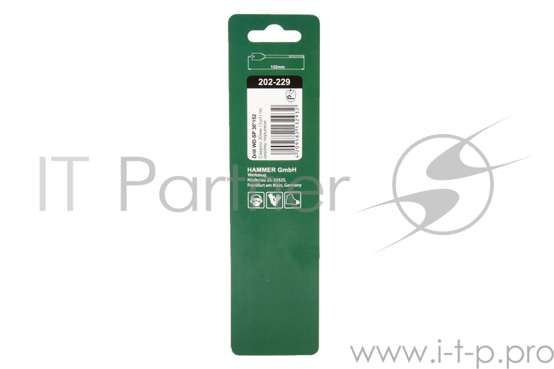 Сверло HAMMER Flex 202-229 DR WD SP 30мм*152мм дерево, перовое