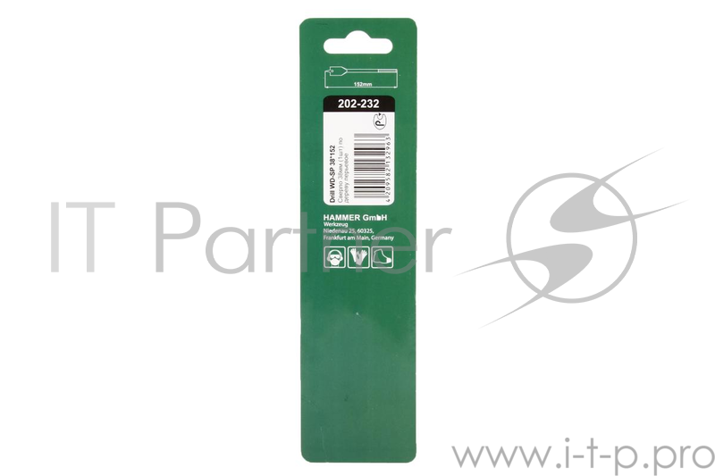 Сверло HAMMER Flex 202-232 DR WD SP 38мм*152мм дерево, перовое