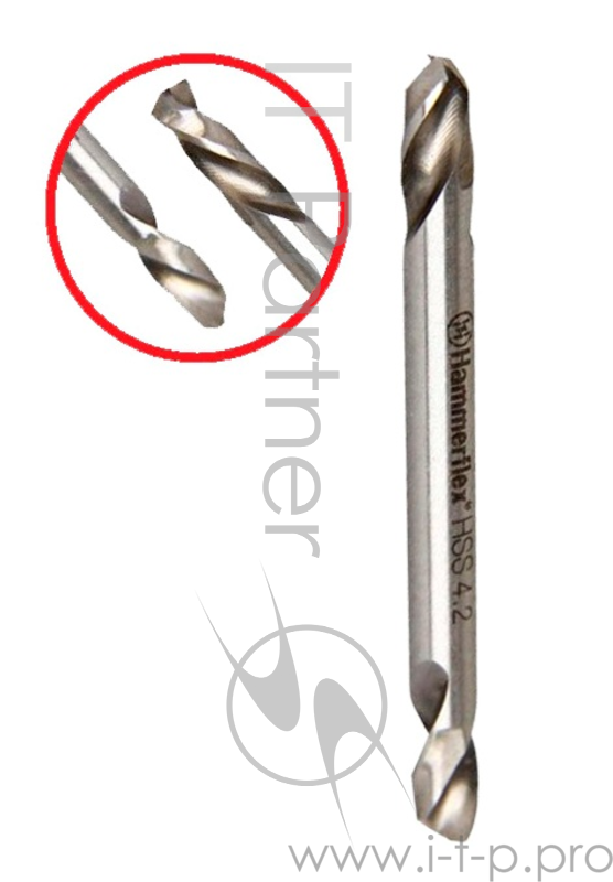 Сверло HAMMER Flex 202-138 DR MT 4,2мм*51 двухстороннее, металл, HSS-6542