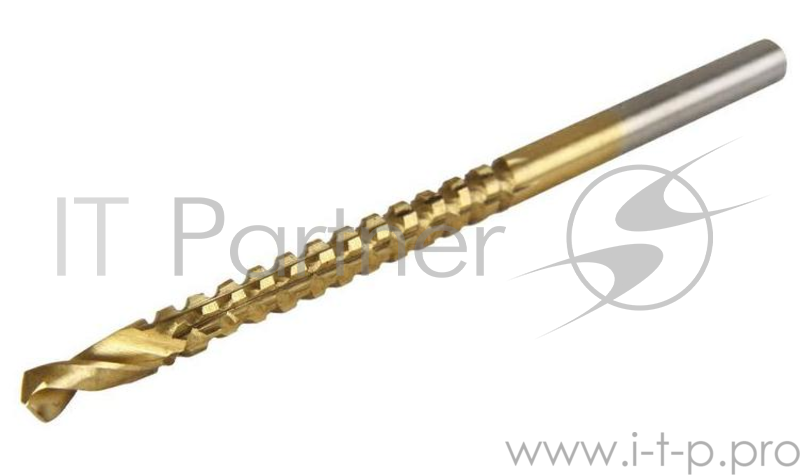 Сверло HAMMER Flex 202-141 DR MT 4,0мм*75 ФРЕЗА металл, HSS-4241, TIN