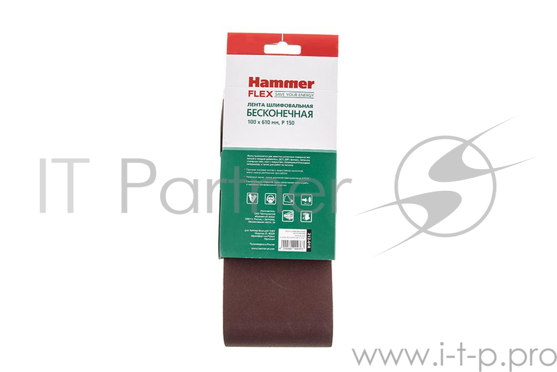 Лента шлиф. Hammer Flex 212-018 100 Х 610 Р 150 по 3 шт.
