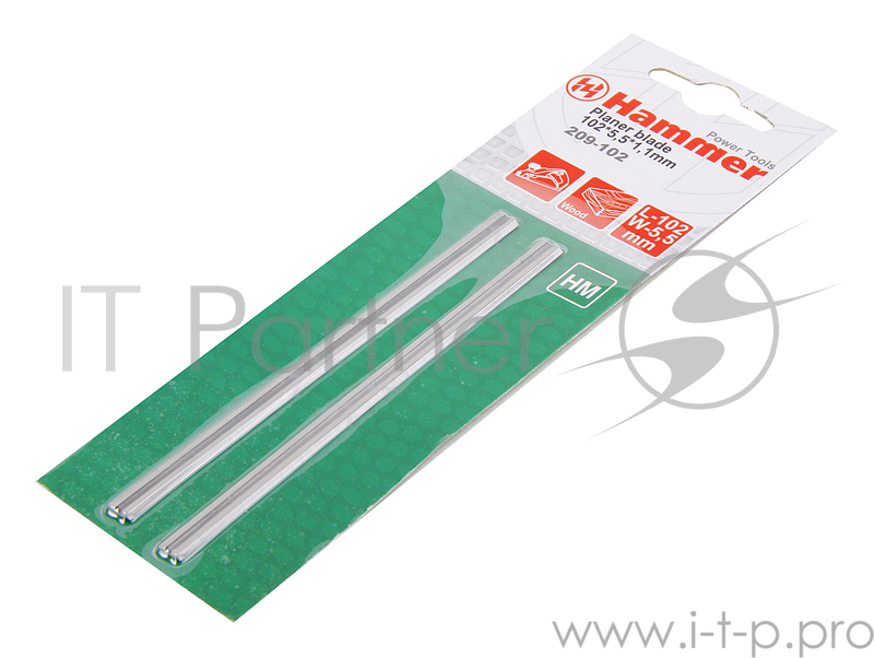 Ножи для рубанка Hammer Flex 209-102 PB 102*5,5*1,1 102мм, 2шт., HM