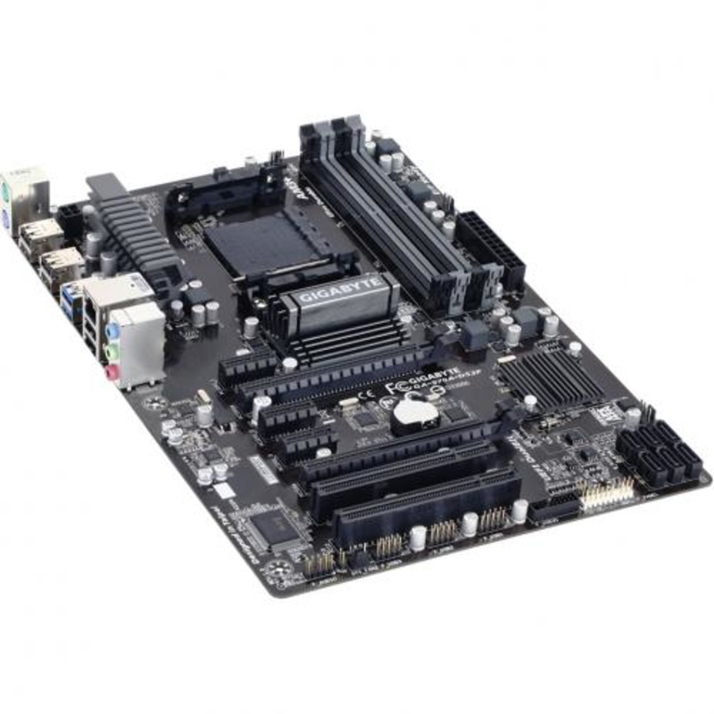 Мат. плата SocketAM3+ GIGABYTE GA-970A-DS3P (AMD 970, 4xDDR3, SATA III, RAID, 2xPCI-E, 1Гбит LAN, USB3.0, ATX)
