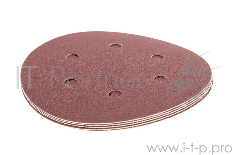 Шлиф. круг самосцепл. Hammer Flex 214-017 Д150мм 6отв. Р 120, набор 5 шт