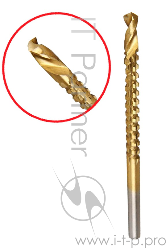 Сверло HAMMER Flex 202-143 DR MT 6,0мм*87 ФРЕЗА металл, HSS-4241, TIN