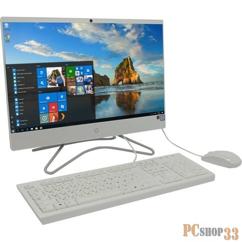 Моноблок HP 200 G3 3VA39EA (Core i3 8130U-2.20ГГц, 4ГБ, 1ТБ, UHDG, DVDRW, LAN, WiFi, BT, 21.5 1920x1080, W10 Pro) + клавиатура + мышь