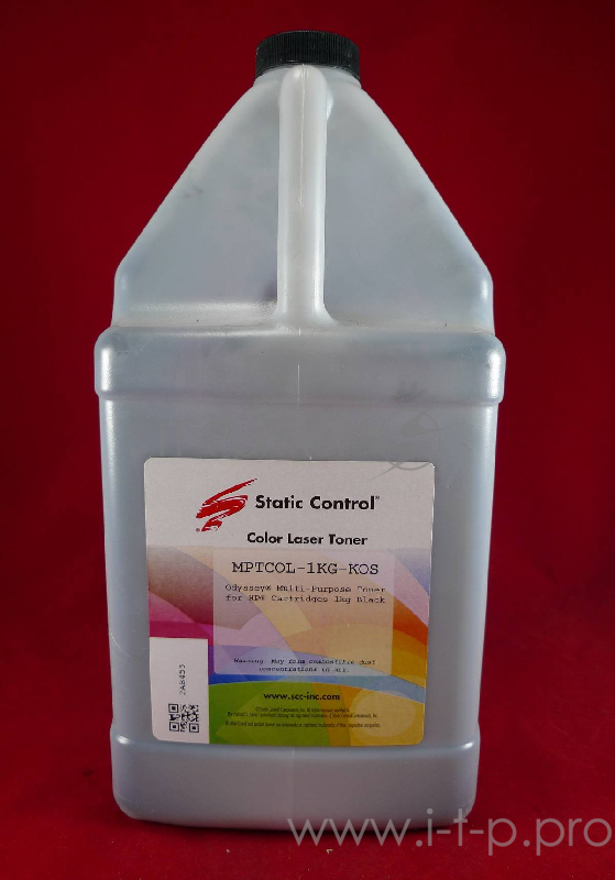 Тонер Static Control Универсальный для HP CLJ CP1515/ Canon MF-8330, Bk, 1 кг, флакон