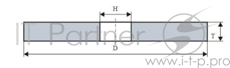 Круг шлифовальный 1 350 Х100 Х 127 25А 60 O,P,Q (25СТ)