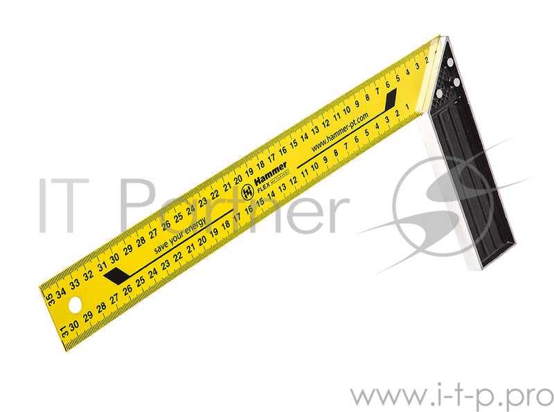 Угольник столярный Hammer Flex 601-029 350мм, алюминий