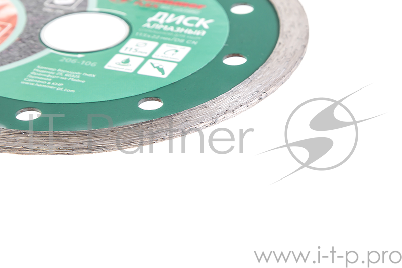 Диск алм. Hammer Flex 206-106 DB CN 115x22мм сплошной