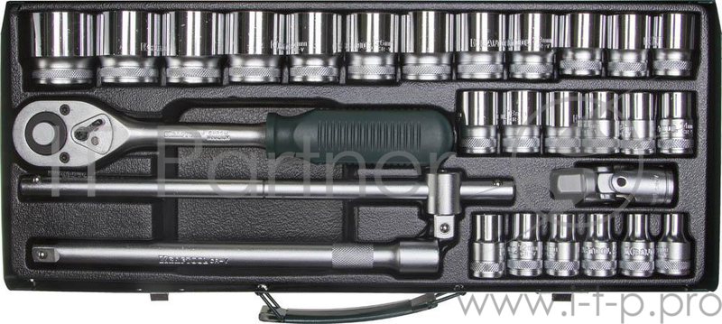 Набор торцовых головок KRAFTOOL INDUSTRIE QUALITAT 27892-H28_z01 (1/2) универсальный..28 предметов