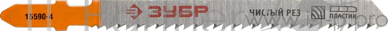 Пилки для лобзика ЗУБР 15590-4_z01 ЭКСПЕРТ CrV по дереву EU-хвост. шаг4мм 75мм 2шт.