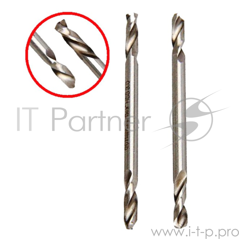 Сверло HAMMER Flex 202-133 DR MT 3,0мм*51 двухстороннее, металл, HSS-6542, 2шт.