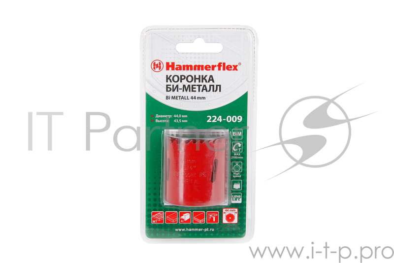 Коронка Hammer Flex 224-009 Bi METALL 44 мм