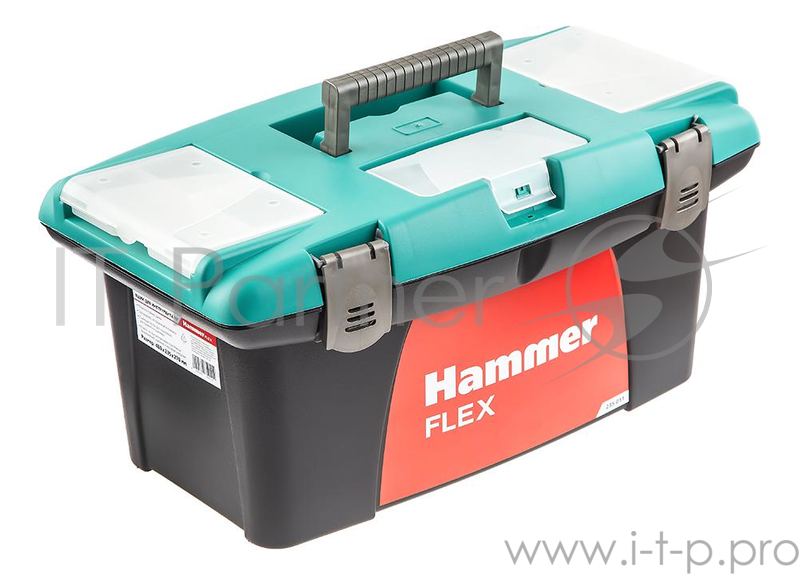 Ящик для инструментов Hammer Flex 235-011 19 с морозостойким замком и органайзером 480*235*270