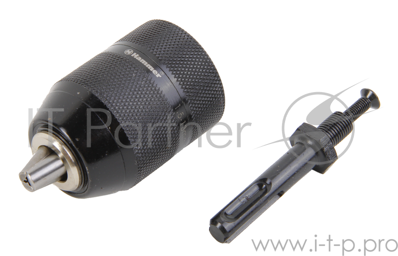 Патрон самозаж. Hammer Flex 208-205 CH-4 3,8-24UNF 1,5-13мм, МЕТАЛЛ + переходник SDS+