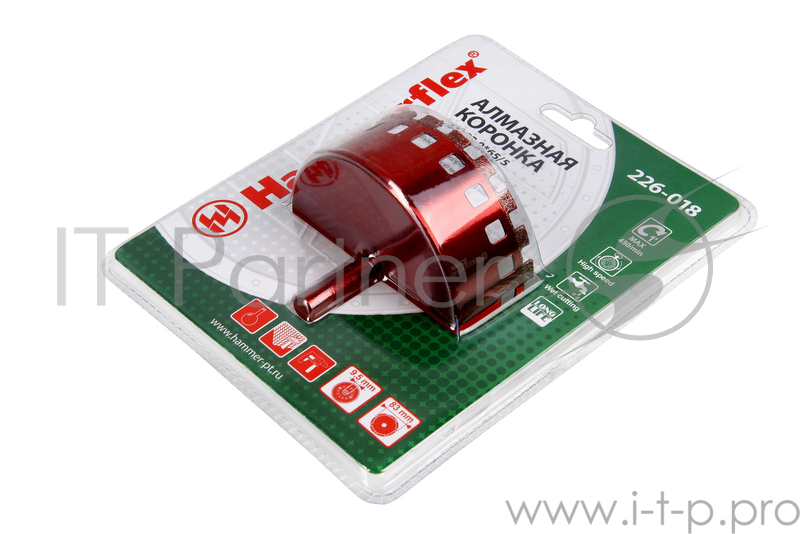 Алм. трубчатая коронка Hammer Flex 226-018 DHS 83,0*65/5 A3, алмаз 60Р, керамогранит