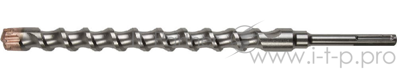 Бур ЗУБР 29350-570-38_z01 SDSMAX Ф38х450/570мм 4 резца спираль шнек